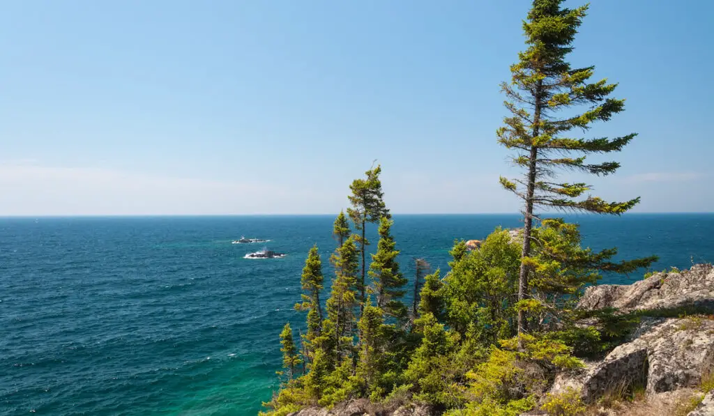 Northern shore of Great Lake Superior National Park of Canada. 