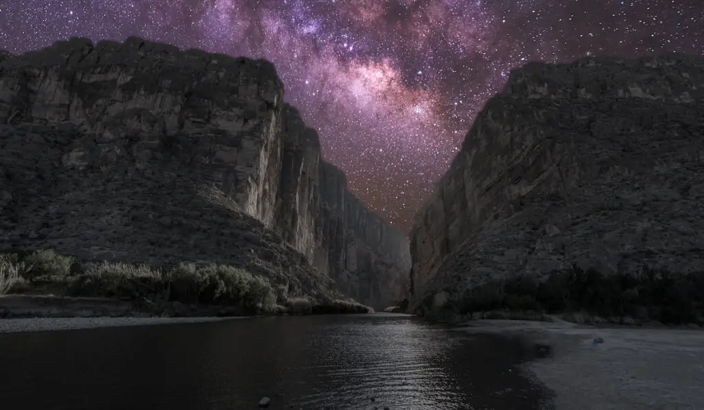 Santa Elena Canyon under the Milky Way - Big Bend National Park 